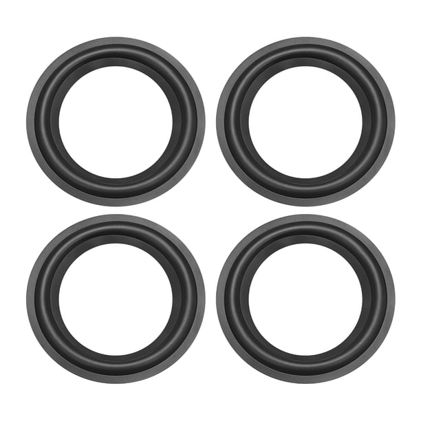 Reemplazo de anillos de borde de goma para altavoces de 5.5" 5.5 pulgadas, piezas para reparación de altavoces o bricolaje, 4 piezas
