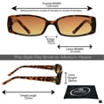 thumbnail image 2 of proSPORT Reading Sunglass Reader Women Amber Lens Tortoise Frame NOT BIFOCAL, 2 of 5