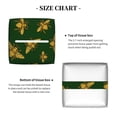 thumbnail image 5 of Lsque Hohey Bee Printed Tissue Box Cover Holder, Facial Paper Organizer Dispenser,Square with Bottom Belt, PVC Leather Decorative Organizer, 5 of 8