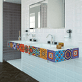 thumbnail image 3 of 192PCS Self Adhesive Mosaic Brick Tile 3D Sticker Kitchen Bathroom Wall Stickers -10x10cm, 3 of 6