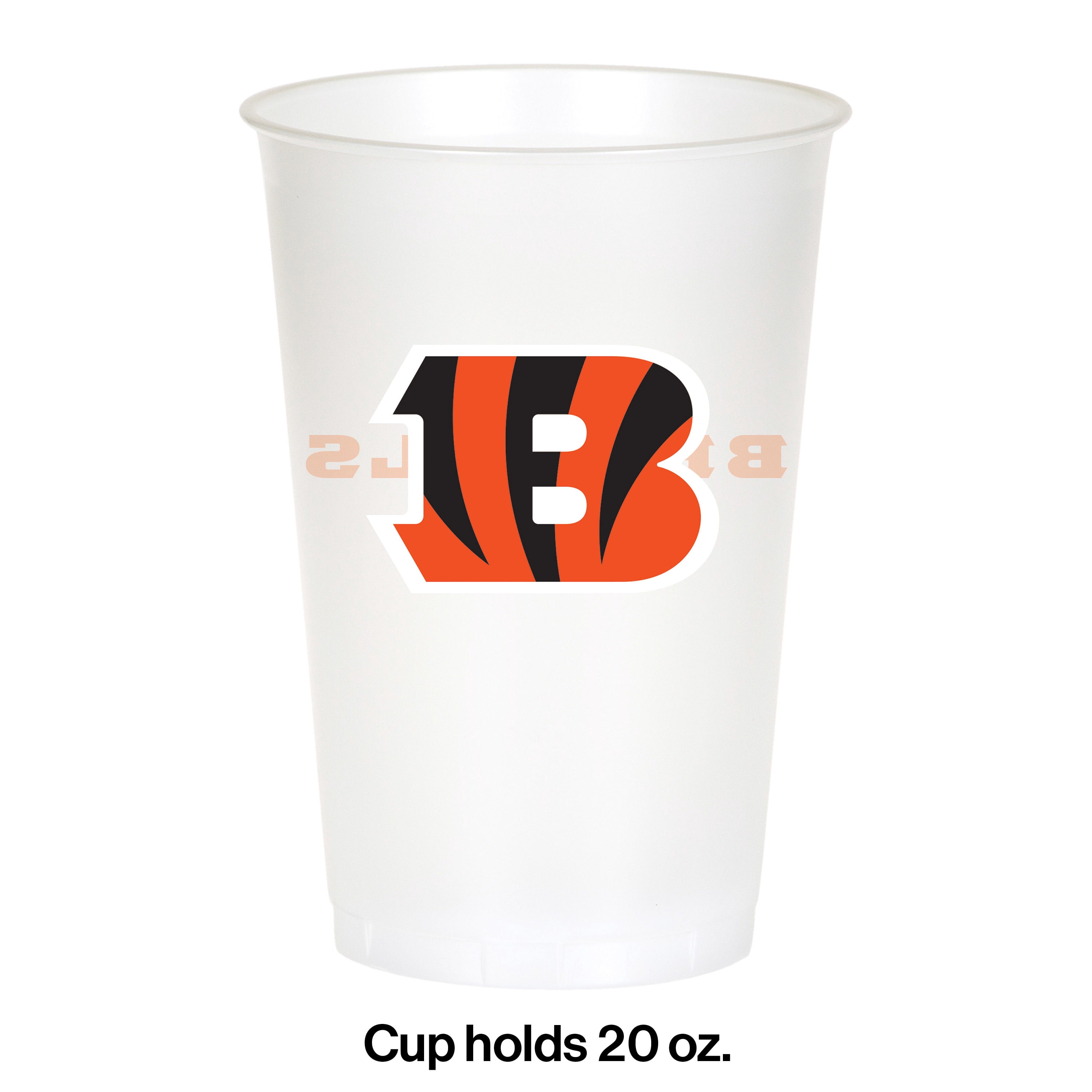 Cincinnati Bengals Plastic Cups, 24 Count for 24 Guests
