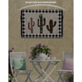 thumbnail image 6 of Outdoor TV Cover 60 to 65 Inch Weatherproof, Tropical Cactus Waterproof TV Screen Protector for Outside Decor with Zipper and Pocket 58"L x 37"H , Black Buffalo Check Plaid, 6 of 7