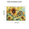 thumbnail image 3 of BCIIG Colorful flowers and sunflower butterflies are beautiful Indoor art wall decoration home is suitable for living room, bedroom, office, dining room, club decoration, Canvas painting, 3 of 6