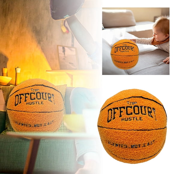 Hearth & Gear Offcourt Basketball Pillow Soft Toy Doll For Fans For Kids And Adults