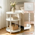 thumbnail image 6 of GOODLAN Wooden 3-Tier Side Table, Small End Table for Living Room and Bedroom, Rustic Walnut  Vintage Accent Coffee Table Nightstand with Storage, 6 of 8