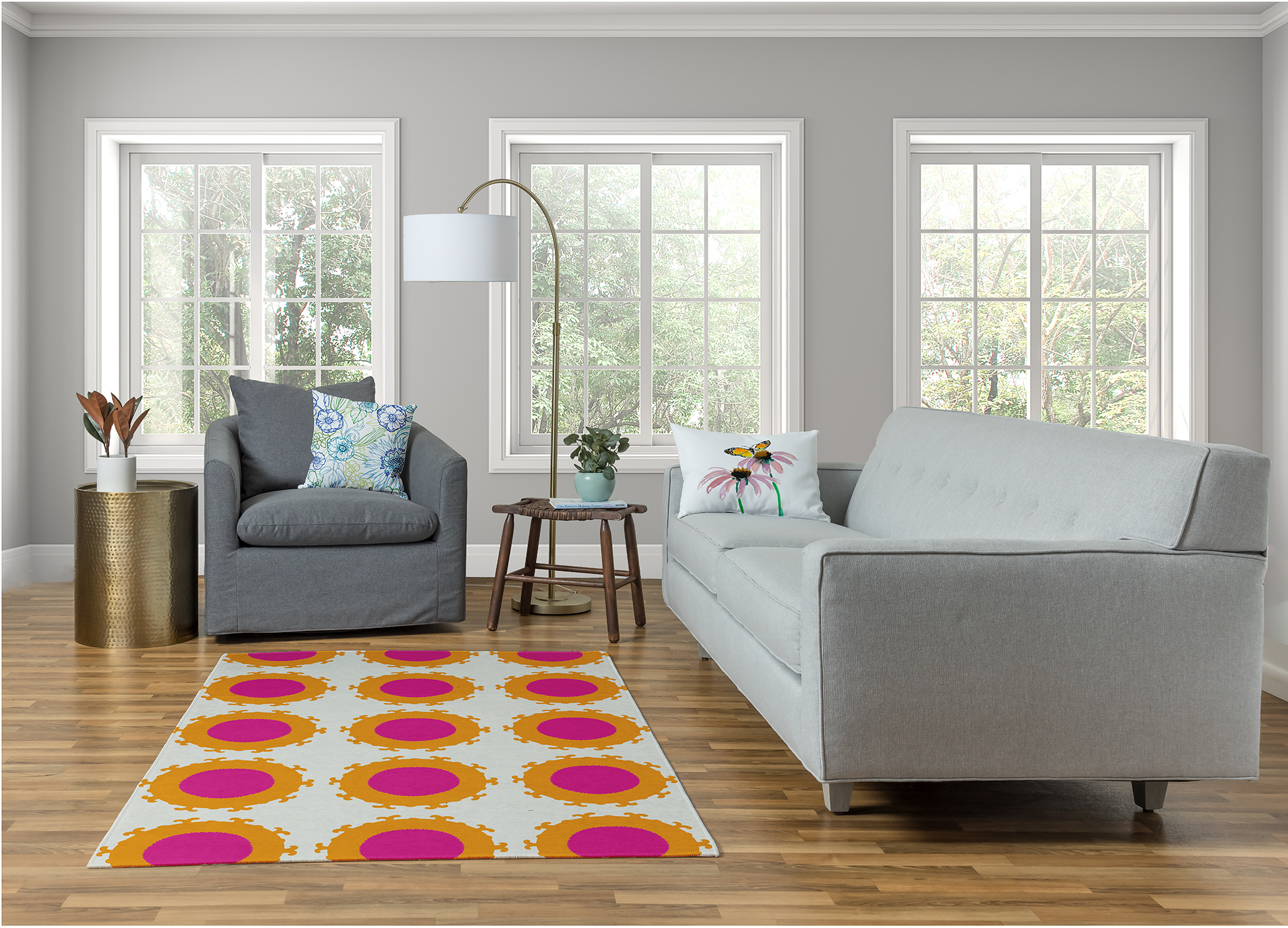 Simply Daisy Funky Junky Geometric Area Rug, 4' x 6'