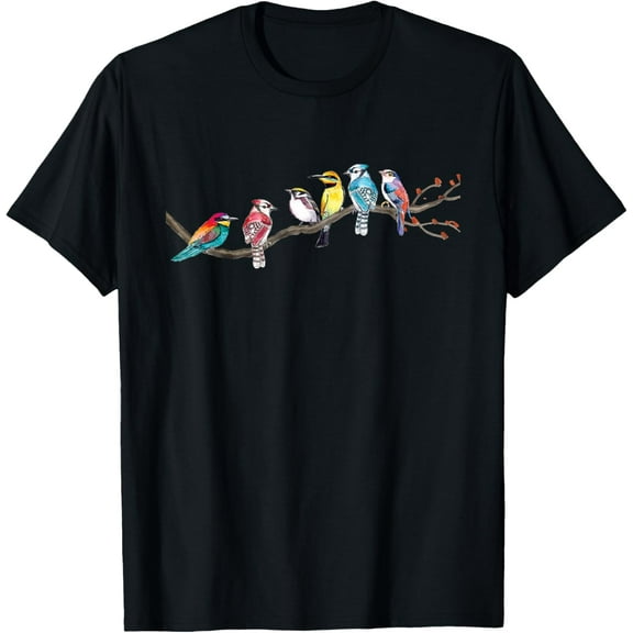 Birds On A Branch - Birding Bird Watching Bird Watcher Mens T-Shirt