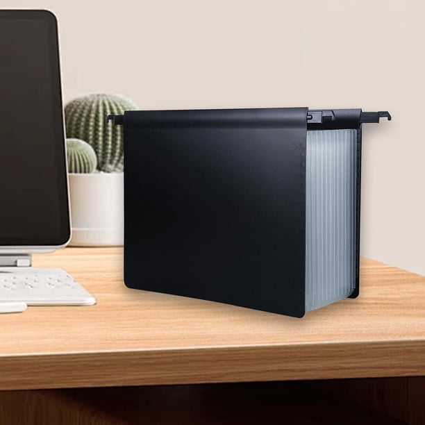 Carpeta de Archivos Colgante Expandible Perfecl Tamaño de Letra A4 13 Bolsillos Organizador Claro