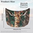 thumbnail image 7 of Uorisanigo Car Hood Cover Elastic Fabrics Can be Washed Fabric Car Hood Cover Protection for Cars Hoods Decoration and Protection Covers, Camo Hunting Deer American Flag, 7 of 7