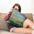 thumbnail image 7 of Blue and Grey Abstract Art Pillow Covers: 20x20 Inch Set of 2, Modern Gallery Decorative - Enhances Cozy Appeal for Bedroom, Sofa, Living Room, 7 of 7