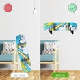 thumbnail image 4 of Versatile Storage, Space Saving Design For Longboarding Snowboarding With Acrylic Skateboard Wall Hanger Horizontal Display Stand, 4 of 8