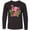 AB-Black, variant on Inktastic Flamingo with Tropical Flowers Long Sleeve Youth T-Shirt