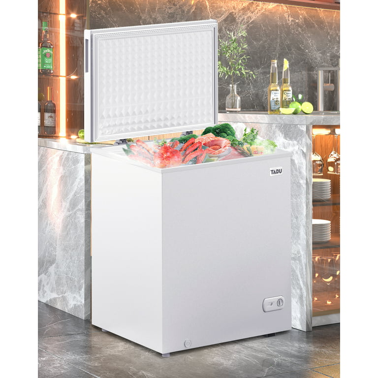 Koolmore SCF-7C Commercial Deep Chest Freezer with Two Wire Basket 7 Cu. ft. Food and Meat Storage ETL Certification White