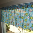 thumbnail image 2 of Cotton Window Valance Circles Print 58 Inch Wide Blue, 2 of 3