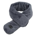 thumbnail image 3 of Heating Scarf Intelligent Temperature Adjustment USB Massage Function Electric Scarf for Man Woman Daily Use Grey, 3 of 9