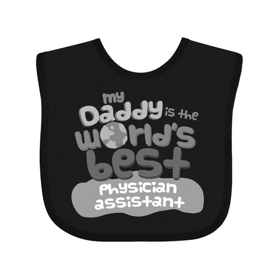 Inktastic Physician Assistant Daddy Boys or Girls Baby Bib