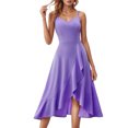 thumbnail image 1 of Icvfdpl Robes Décontractées pour Femmes, Robe d'Été Élégante Sans Manches Fluide Ligne A Fête Quotidienne Basique Mini avec Bretelles Spaghetti Ourlet à Volants pour Femmes, m, 1 of 5