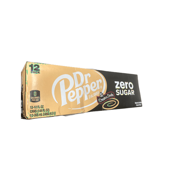 Dr. Pepper Cream Soda Zero Sugar Can 355ML - U.S Edition - Beverage - Case of 12 - BB: N/A