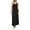 B234 Black womens summer dresses clearance under $5, variant on Cagogo Women's Elegant V-Neck Spaghetti Straps Maxi Dress Plus Size Twist Front Sleeveless Evening Club Wedding Guest Formal Long Dress
