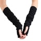 thumbnail image 3 of Guantes largos para mujer, estilo extra largos, guantes largos de medio dedo, guantes con mangas y volantes, 3 of 5