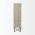 thumbnail image 3 of Mercana Excelsior II Iron Base Storage Cabinet in Light Brown, 3 of 7