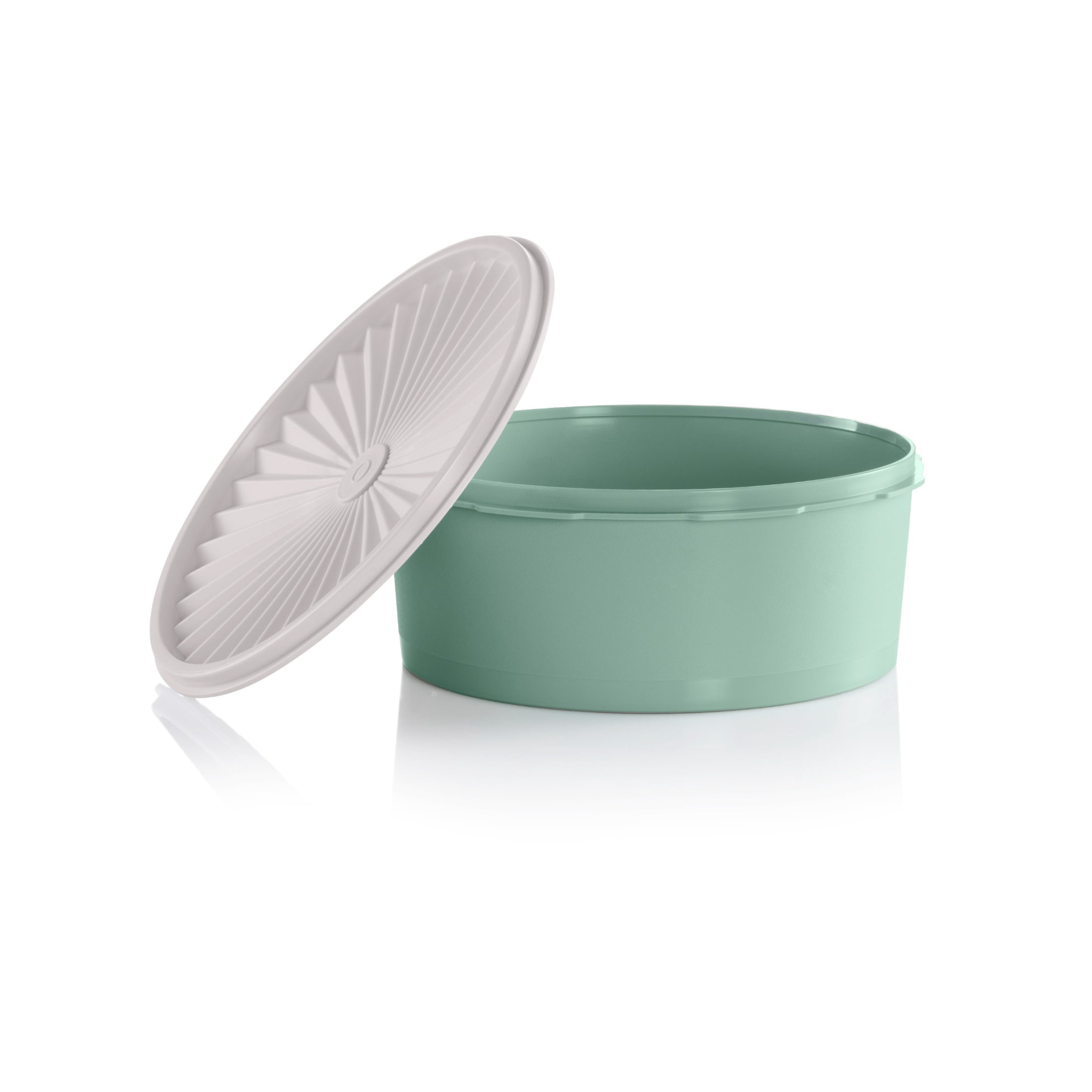 (6 pack) Tupperware Heritage 7.5-Cup Cookie & Food Storage Container with Lid, Green