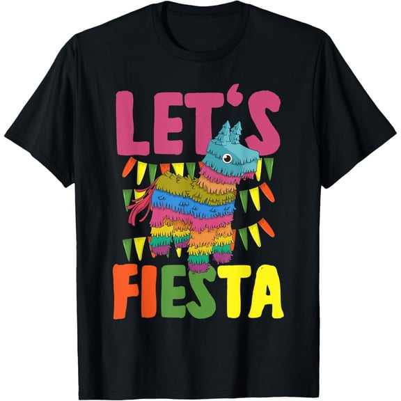 Mexican Party Mexico Fiesta Pinata Funny Cinco De Mayo T-Shirt men and women can wear, black, white, gifts