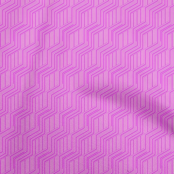 oneOone Cotton Cambric Pink Fabric Abstract Stripe Diy Clothing Quilting Fabric Print Fabric By Yard 42 Inch Wide