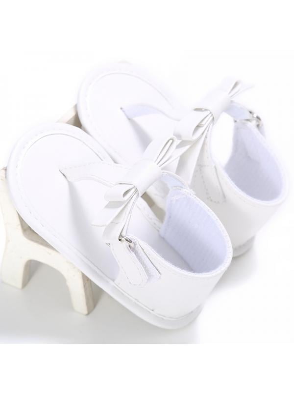 Topumt Infant Newborn Baby Girl Sandal Crib Shoes Antislip Flip Flop