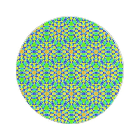 

Circular Drink Coasters Set Colorful Abstract Art Pattern Beautiful Home Decor Diatomite Heat-Resistant Diatomite Protect Table Countertop