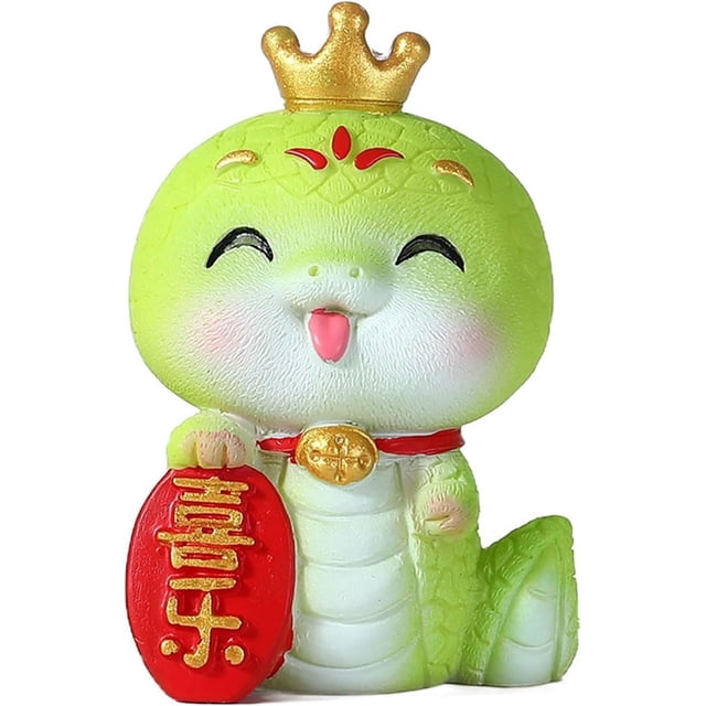 Xihbxyly Oferta Por Tiempo Limitado Figura de Serpiente con Signo Chino, Figura Coleccionable de Resina, Decoración de Mesa