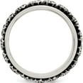 thumbnail image 2 of Sterling Silver Polished Spinning Center Antiqued Skull Ring (Size 11) Made In Thailand qr6775-11, 2 of 5
