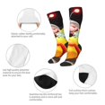 thumbnail image 3 of Rocae Pikmin Chaussettes de compression Décontractées pour Femmes Hommes Bas Contrastés, 3 of 6