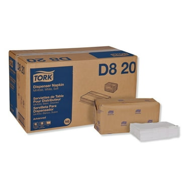 Tork Advanced Soft Minifold Dispenser Napkins, 1-Ply,13" x 12", White, 6000/CT -TRKD820