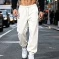 thumbnail image 2 of Avirosel Men's Baggy Sweatpants Casual Loose Straight Wide Leg Drawstring Waist Lounge Jogger Pants with Pockets Khaki, 2 of 9