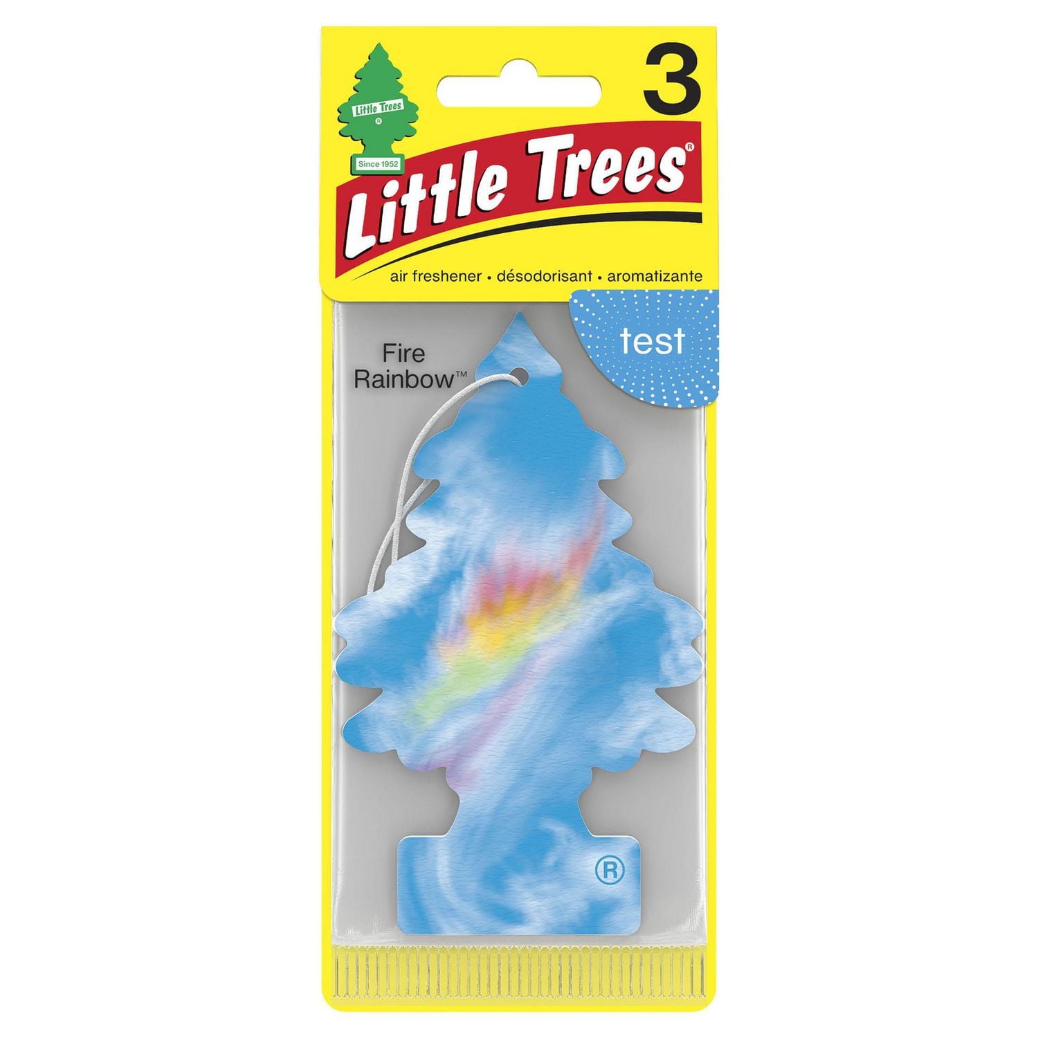 LITTLE TREES air freshener Fire Rainbow 3-Pack, LT Fire Rainbow 3-Pack