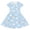 Light Blue, variant on Girl Dress Kids Cartoon Print Short Sleeve with Pockets Casual Play Midi Dress Dresses for Girls Light Blue 9-10Y