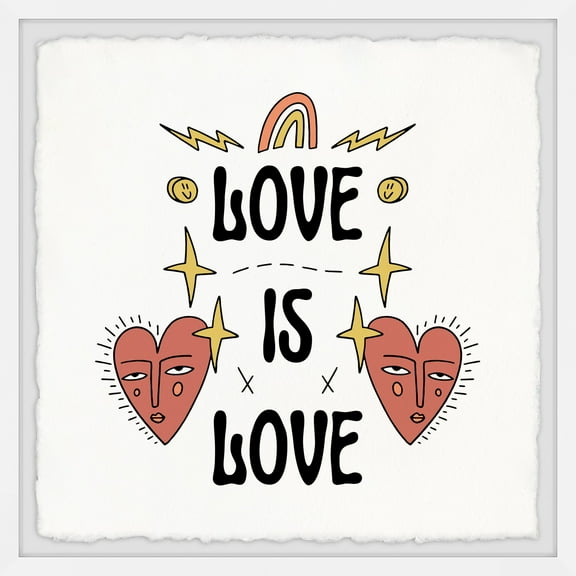 Marmont Hill All About Love Framed Painting Print