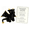 Black Emotional Support Dragon Pocket Buddy#22, variant on Emotional Support Dragon Pocket Buddy, Hand Sewn Crochet Dragon Plush Keepsake with Uplifting Message Card, Mental Calming Office Decor, One-of-a-Kind Whimsical Present for Collectors,Black