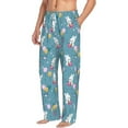thumbnail image 2 of Xecao Rabbit And Balloon Men's Straight Lounge Pajama Pants: The Ultimate in Comfortable Sleepwear, 2 of 9