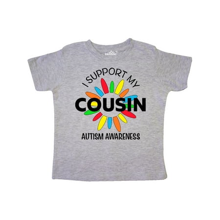 

Inktastic I Support My Cousin Autism Awareness Gift Toddler Boy or Toddler Girl T-Shirt