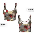 thumbnail image 6 of Uemuo Maple colorful Pattern Women's Sports Bra - High Impact Support, Breathable, and Comfortable Athletic Bra for Running, Yoga, and Workouts, 6 of 9