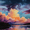 Dramatic Sky, variant on Dramatic Sunset Clouds Reflection Canvas Print, Ideal for Living Room, Office, Hotel Decor