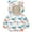 White, variant on Toddler Baby Puffer Jacket Cute Winter Warm Coat with Bear Hoods Lightweight Jackets