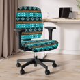 thumbnail image 3 of ZUXONGSY Aztec Ethnic Office Chair Cover 2 Packs Desk Chair Covers Slipcover with Elastic Edge Protector for Rotating Chair Computer Chair Easy to Install and Clean Home Accessories, 3 of 7