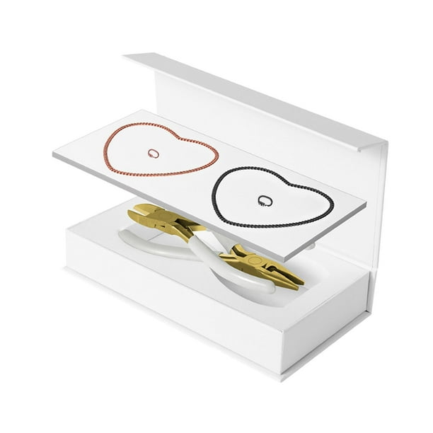 Kit de pulseras permanentes, herramientas para hacer pulseras para la familia, mujeres, hombres y amistad. Oro rosa y negro
