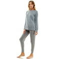 thumbnail image 2 of Jaclyn Women's Raglan Sleep Top and Jogger Set, 2 of 5