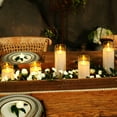 Pure White Flickering Flameless Candles Realistic LED Pillar Candles