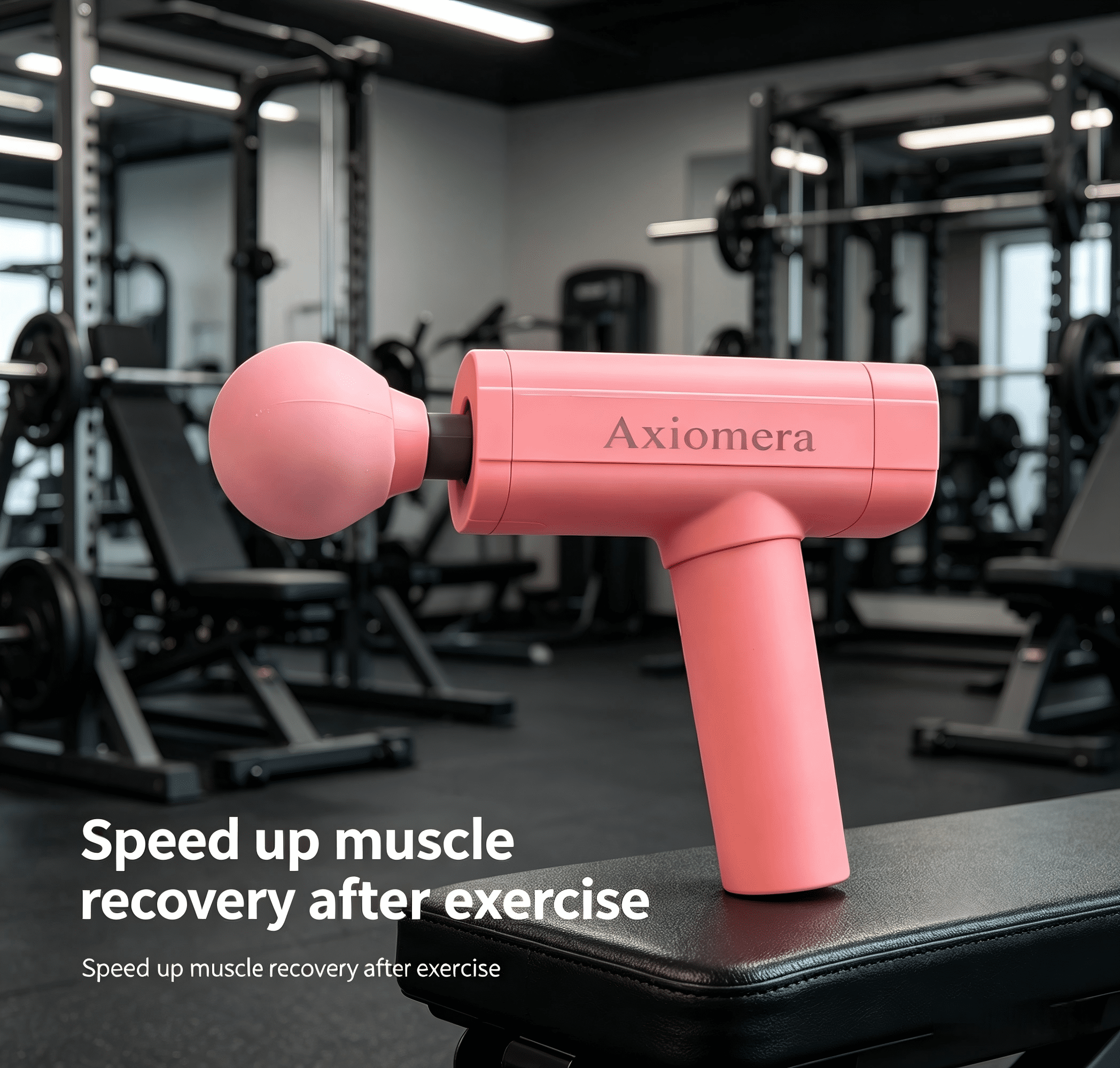 Pro Grade Deep Tissue Massage Gun, High Frequency Electric Muscle Relaxer for Neck Back Shoulder Leg Pain Relief, Portable Handheld Percussion Massager for Athletes Home Office Gym Use - Pink