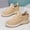 Beige, variant on Womens Lace Up Sneakers Round Toe Flat Sole Athletic Shoes for Women Summer Walking Running Sports Shoes Sneakers US :9